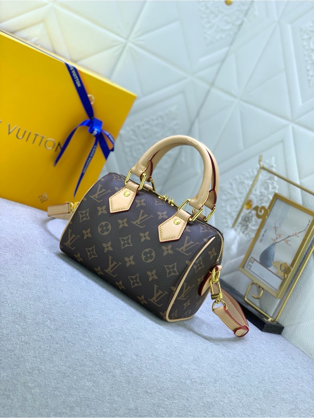 Luxury Brand Monogram Mini Speedy with Natural Trim - Picture 9 of 9